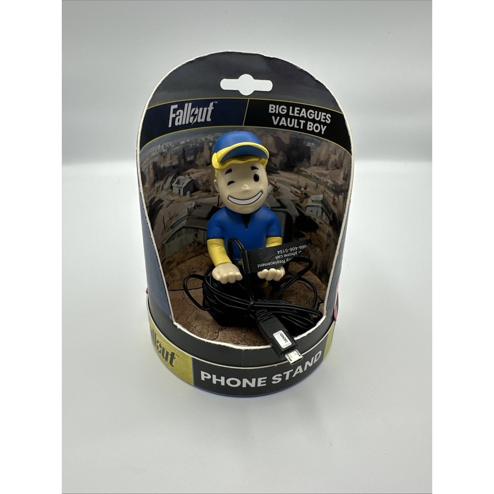 Fallout Big League Vault Boy Mini Cable Guy‎ Phone Stand & Earbud Holder 4"